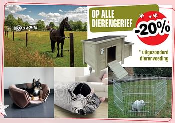 Aanbiedingen -20% op alle dierengerief - Huismerk - Europoint - Geldig van 22/11/2019 tot 25/11/2019 bij Europoint