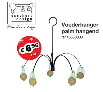 Aanbiedingen Voederhanger palm hangend - Palm - Geldig van 22/11/2019 tot 25/11/2019 bij Europoint