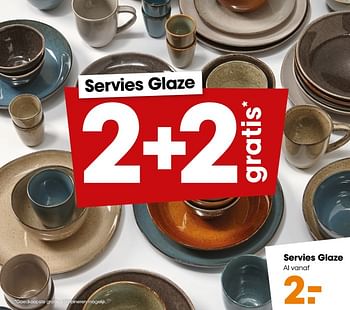 Aanbiedingen Servies glaze - Huismerk - Kwantum - Geldig van 25/11/2019 tot 01/12/2019 bij Kwantum