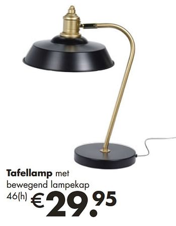 Aanbiedingen Tafellamp met bewegend lampekap - Huismerk - Europoint - Geldig van 18/11/2019 tot 20/12/2019 bij Europoint