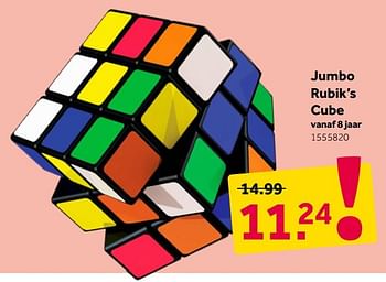 Aanbiedingen Jumbo rubik`s cube - Rubik's - Geldig van 25/11/2019 tot 08/12/2019 bij Intertoys