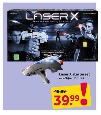 Aanbiedingen Laser x starterset - Laser X - Geldig van 25/11/2019 tot 08/12/2019 bij Intertoys
