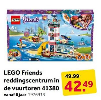 Aanbiedingen Lego friends reddingscentrum in de vuurtoren 41380 - Lego - Geldig van 25/11/2019 tot 08/12/2019 bij Intertoys
