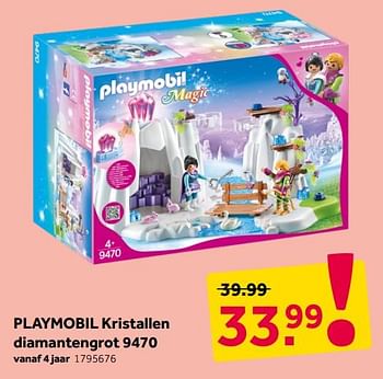 Aanbiedingen Playmobil kristallen diamantengrot 9470 - Playmobil - Geldig van 25/11/2019 tot 08/12/2019 bij Intertoys