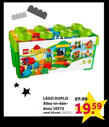 Aanbiedingen Lego duplo alles-in-één-doos 10572 - Lego - Geldig van 25/11/2019 tot 08/12/2019 bij Intertoys