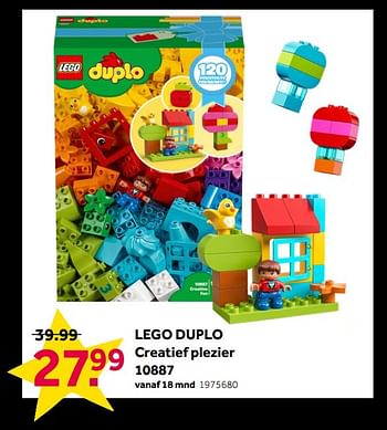 Aanbiedingen Lego duplo creatief plezier 10887 - Lego - Geldig van 25/11/2019 tot 08/12/2019 bij Intertoys