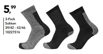 Aanbiedingen 3-pack sokken - Huismerk - Bristol - Geldig van 29/11/2019 tot 01/03/2020 bij Bristol