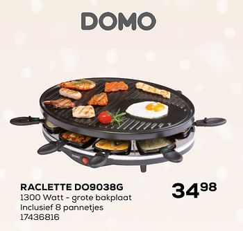 Aanbiedingen Domo elektro raclette do9038g - Domo elektro - Geldig van 03/12/2019 tot 07/01/2020 bij Supra Bazar