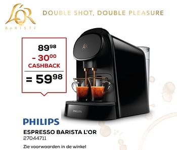 Aanbiedingen Philips espresso barista l`or - Philips - Geldig van 03/12/2019 tot 07/01/2020 bij Supra Bazar