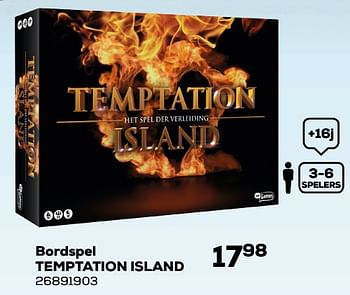 Aanbiedingen Bordspel temptation island - Just Games - Geldig van 03/12/2019 tot 07/01/2020 bij Supra Bazar