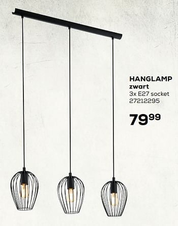 Aanbiedingen Hanglamp zwart - Eglo - Geldig van 03/12/2019 tot 07/01/2020 bij Supra Bazar