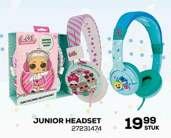 Aanbiedingen Junior headset - OTL Technologies - Geldig van 03/12/2019 tot 07/01/2020 bij Supra Bazar