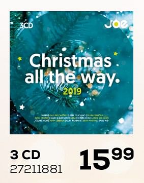 Aanbiedingen 3 cd christmas all the way - Huismerk - Supra Bazar - Geldig van 03/12/2019 tot 07/01/2020 bij Supra Bazar