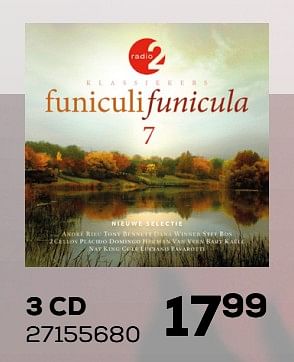 Aanbiedingen 3 cd funiculi funicula 7 - Huismerk - Supra Bazar - Geldig van 03/12/2019 tot 07/01/2020 bij Supra Bazar