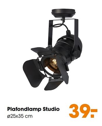 Aanbiedingen Plafondlamp studio - Huismerk - Kwantum - Geldig van 02/12/2019 tot 15/12/2019 bij Kwantum