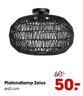 Aanbiedingen Plafondlamp zelus - Huismerk - Kwantum - Geldig van 16/12/2019 tot 29/12/2019 bij Kwantum