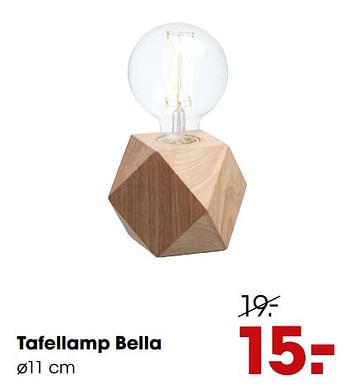 Aanbiedingen Tafellamp bella - Huismerk - Kwantum - Geldig van 16/12/2019 tot 29/12/2019 bij Kwantum