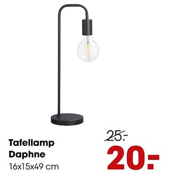 Aanbiedingen Tafellamp daphne - Huismerk - Kwantum - Geldig van 16/12/2019 tot 29/12/2019 bij Kwantum