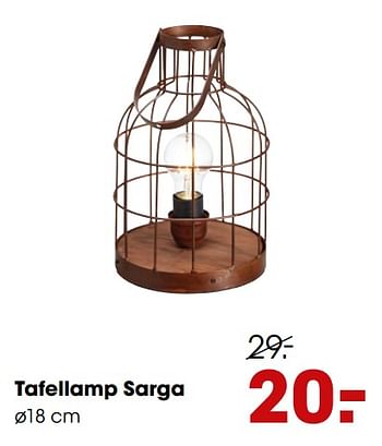 Aanbiedingen Tafellamp sarga - Huismerk - Kwantum - Geldig van 16/12/2019 tot 29/12/2019 bij Kwantum
