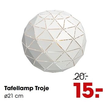 Aanbiedingen Tafellamp troje - Huismerk - Kwantum - Geldig van 16/12/2019 tot 29/12/2019 bij Kwantum