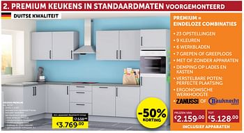Aanbiedingen Premium keukens in standaardmaten voorgemonteerd - Geldig van 27/12/2019 tot 27/01/2020 bij Zelfbouwmarkt