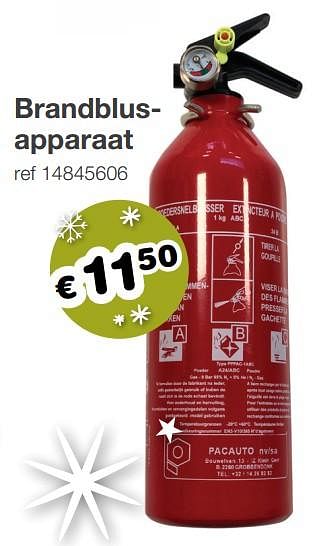 Aanbiedingen Brandblusapparaat - Huismerk - Europoint - Geldig van 09/12/2019 tot 31/12/2019 bij Europoint