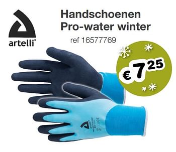 Aanbiedingen Handschoenen pro-water winter - Artelli - Geldig van 09/12/2019 tot 31/12/2019 bij Europoint