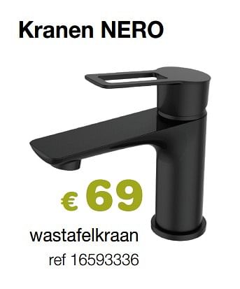 Aanbiedingen Kranen nero wastafelkraan - Nero - Geldig van 09/12/2019 tot 31/12/2019 bij Europoint