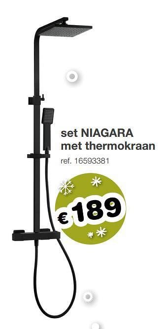 Aanbiedingen Set niagara met thermokraan - Van Marcke - Geldig van 09/12/2019 tot 31/12/2019 bij Europoint