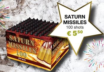 Aanbiedingen Vuurwerk saturn missiles - Huismerk - Europoint - Geldig van 09/12/2019 tot 31/12/2019 bij Europoint