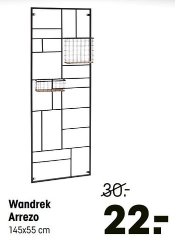 Aanbiedingen Wandrek arrezo - Huismerk - Kwantum - Geldig van 02/01/2020 tot 12/01/2020 bij Kwantum