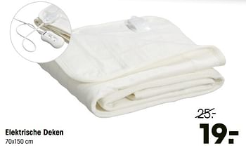 Aanbiedingen Elektrische deken - Huismerk - Kwantum - Geldig van 13/01/2020 tot 26/01/2020 bij Kwantum
