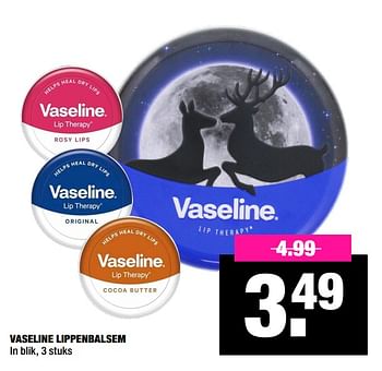 Aanbiedingen Vaseline lippenbalsem - Vaseline  - Geldig van 30/12/2019 tot 12/01/2020 bij Big Bazar