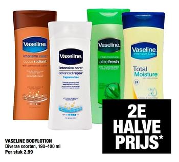 Aanbiedingen Vaseline bodylotion - Vaseline  - Geldig van 30/12/2019 tot 12/01/2020 bij Big Bazar