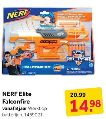 Aanbiedingen Nerf elite falconfire - Nerf - Geldig van 31/12/2019 tot 12/01/2020 bij Intertoys