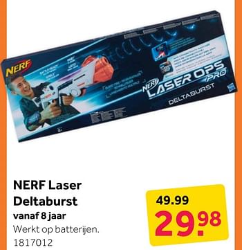 Aanbiedingen Nerf laser deltaburst - Nerf - Geldig van 31/12/2019 tot 12/01/2020 bij Intertoys