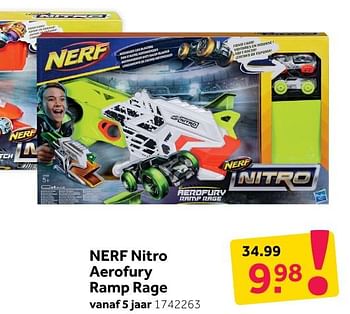Aanbiedingen Nerf nitro aerofury ramp rage - Nerf - Geldig van 31/12/2019 tot 12/01/2020 bij Intertoys