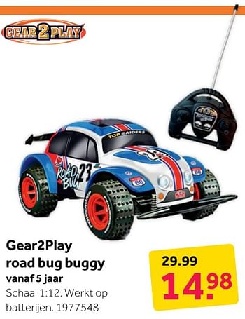 Aanbiedingen Gear2play road bug buggy - Gear2Play - Geldig van 31/12/2019 tot 12/01/2020 bij Intertoys