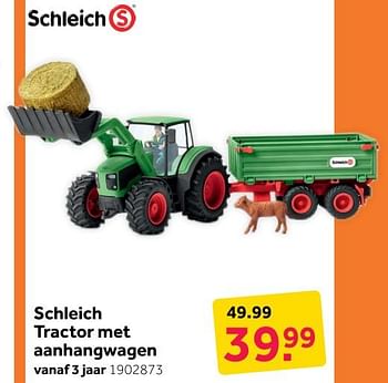 Aanbiedingen Schleich tractor met aanhangwagen - Schleich - Geldig van 31/12/2019 tot 12/01/2020 bij Intertoys