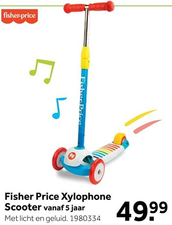 Aanbiedingen Fisher price xylophone scooter - Fisher-Price - Geldig van 31/12/2019 tot 12/01/2020 bij Intertoys