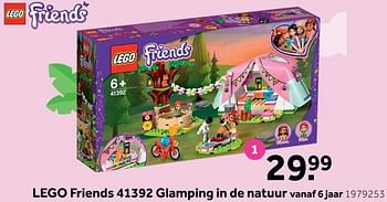 Aanbiedingen Lego friends 41392 glamping in de natuur - Lego - Geldig van 31/12/2019 tot 12/01/2020 bij Intertoys