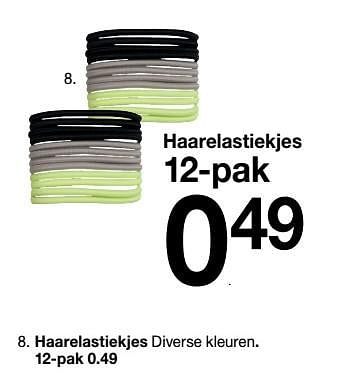 Aanbiedingen Haarelastiekjes - Huismerk - Zeeman  - Geldig van 04/01/2020 tot 10/01/2020 bij Zeeman