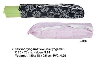Aanbiedingen Tas voor yogamat - Huismerk - Zeeman  - Geldig van 04/01/2020 tot 10/01/2020 bij Zeeman