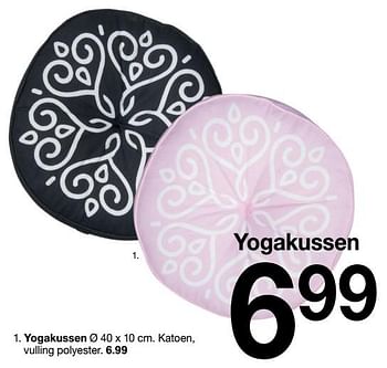 Aanbiedingen Yogakussen - Huismerk - Zeeman  - Geldig van 04/01/2020 tot 10/01/2020 bij Zeeman
