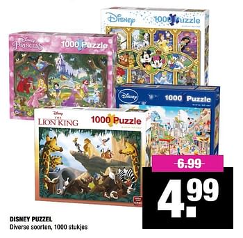 Aanbiedingen Disney puzzel - Disney - Geldig van 13/01/2020 tot 26/01/2020 bij Big Bazar