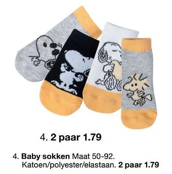 Aanbiedingen Baby sokken - Huismerk - Zeeman  - Geldig van 11/01/2020 tot 17/01/2020 bij Zeeman