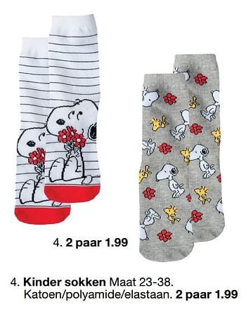 Aanbiedingen Kinder sokken - Huismerk - Zeeman  - Geldig van 11/01/2020 tot 17/01/2020 bij Zeeman