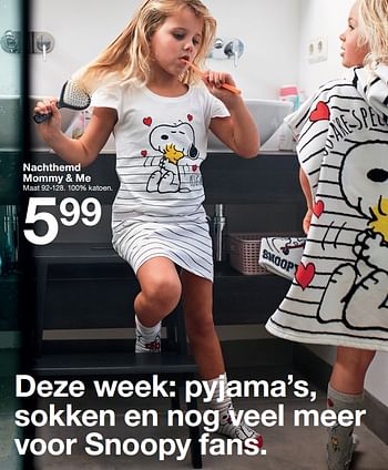 Aanbiedingen Nachthemd mommy + me - Huismerk - Zeeman  - Geldig van 11/01/2020 tot 17/01/2020 bij Zeeman