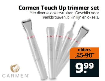 Aanbiedingen Carmen touch up trimmer set - Carmen - Geldig van 07/01/2020 tot 19/01/2020 bij Trekpleister
