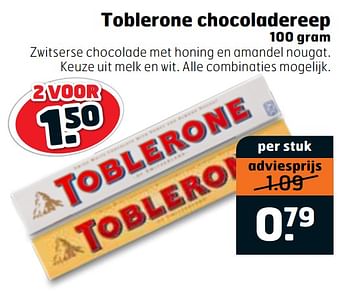 Aanbiedingen Toblerone chocoladereep - Toblerone - Geldig van 07/01/2020 tot 19/01/2020 bij Trekpleister